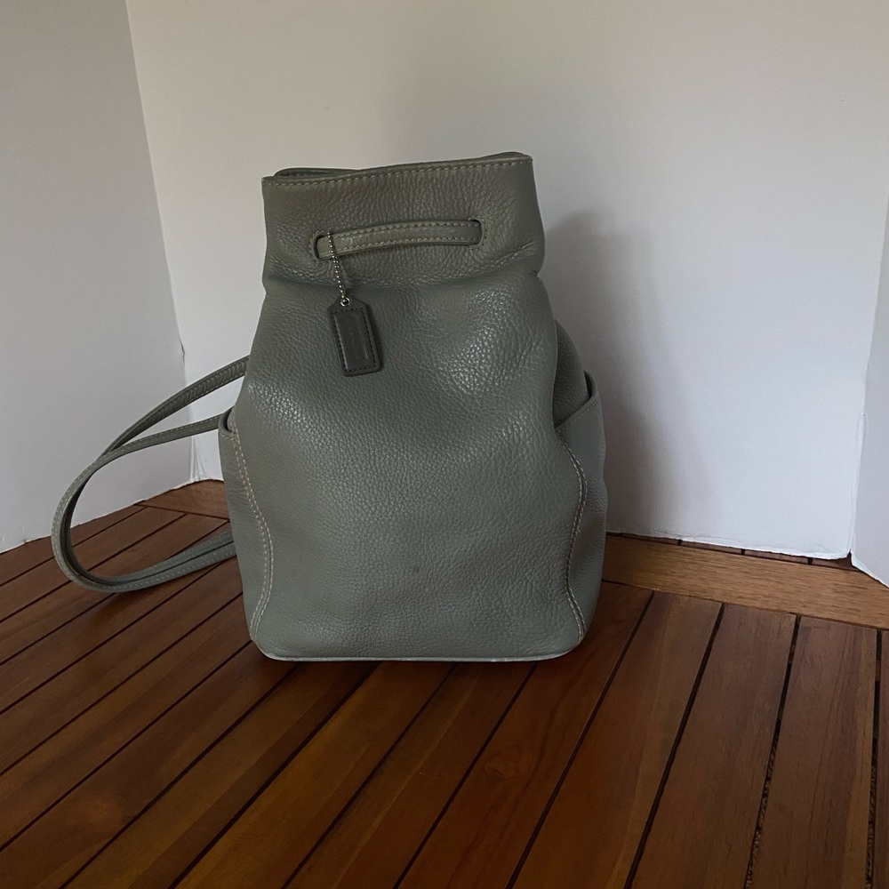 COACH Vintage Sonoma Bucket Drawstring Pebbled Backpack Sling Bag